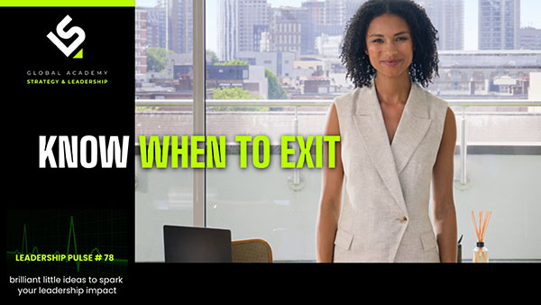 Know When to Exit